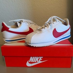 Cortez Basic SL (GS) white/varsity red/blue